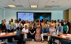 Group photo of the 2024 cohort participants in the EMI Incubator program in LA